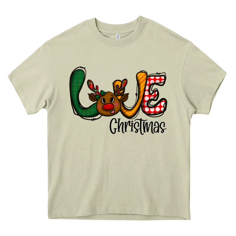 Love Christmas Heavy Core Tee by CowhideDigitalArt | Teevron