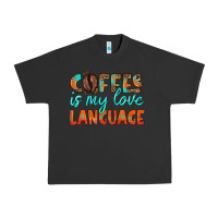 Pigment Black coffee is my love language Urban Heavy Tee - HRA Design Shop
