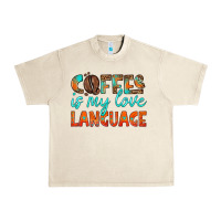 Sandshell coffee is my love language Urban Heavy Tee - HRA Design Shop