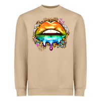 Mushroom rainbow lips Heavyweight Sweatshirt - Zillion Design Studio