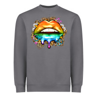 Storm rainbow lips Heavyweight Sweatshirt - Zillion Design Studio
