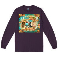 Plum i think i love fall most of all tumbler Long Sleeve Tee - BundleAndBundleShop