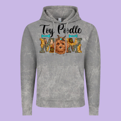 Western Toy Poodle Mom Vintage Hoodie Designed By Ranaportraitstore