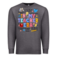 Charcoal Heather in my teacher era Premium Sweatshirt - MaliasSmallBusiness