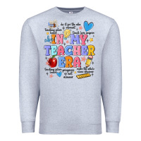 Heather Grey in my teacher era Premium Sweatshirt - MaliasSmallBusiness