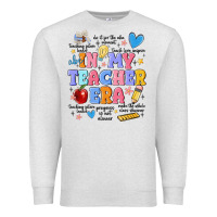 Oatmeal Heather in my teacher era Premium Sweatshirt - MaliasSmallBusiness