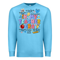Ocean Blue in my teacher era Premium Sweatshirt - MaliasSmallBusiness