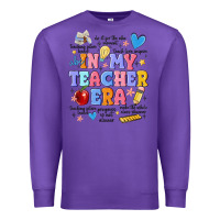 Purple in my teacher era Premium Sweatshirt - MaliasSmallBusiness