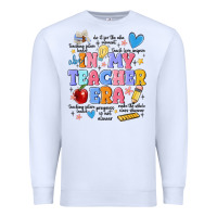 White in my teacher era Premium Sweatshirt - MaliasSmallBusiness