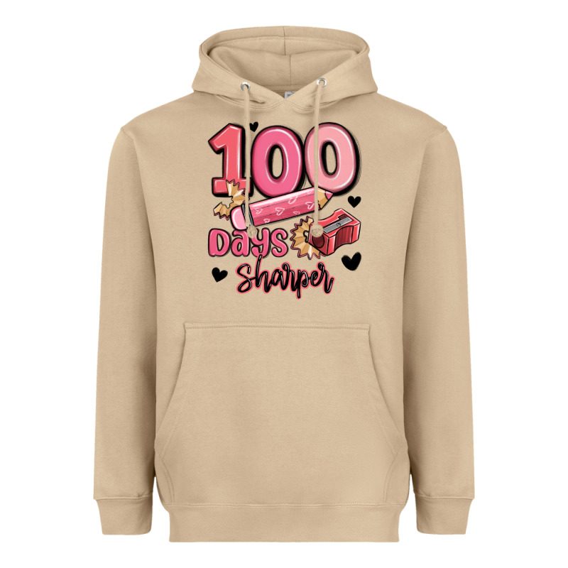 100 Days Sharper School Heavyweight Hoodie by MaliasSmallBusiness | Teevron