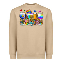 Mushroom pride wine cups Heavyweight Sweatshirt - Zillion Design Studio