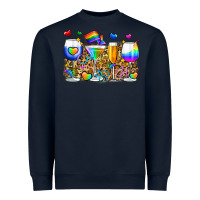 Navy pride wine cups Heavyweight Sweatshirt - Zillion Design Studio