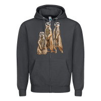Smoke 3 meerkat Zipper Hoodie - LillyAllenDesigns