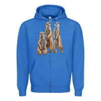 True Royal 3 meerkat Zipper Hoodie - LillyAllenDesigns