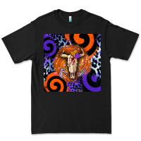 Black halloween bull skull Premium Tee - BarkalooDesign