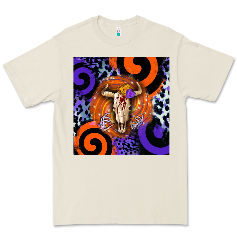 Halloween Bull Skull Premium Tee by BarkalooDesign | Teevron