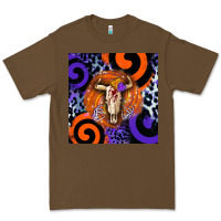Cacao halloween bull skull Premium Tee - BarkalooDesign