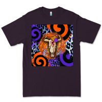 Plum halloween bull skull Premium Tee - BarkalooDesign