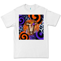 White halloween bull skull Premium Tee - BarkalooDesign