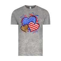 Cloud Rock American flag leopard hearts Vintage Tee - Neo Western