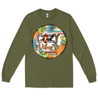 Army Green cozy vibes earrings Long Sleeve Tee - BundleAndBundleShop