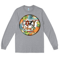 Heather Grey cozy vibes earrings Long Sleeve Tee - BundleAndBundleShop