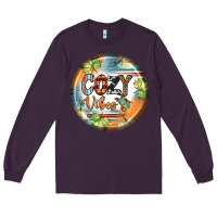 Plum cozy vibes earrings Long Sleeve Tee - BundleAndBundleShop