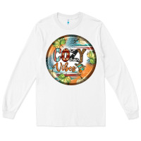 White cozy vibes earrings Long Sleeve Tee - BundleAndBundleShop