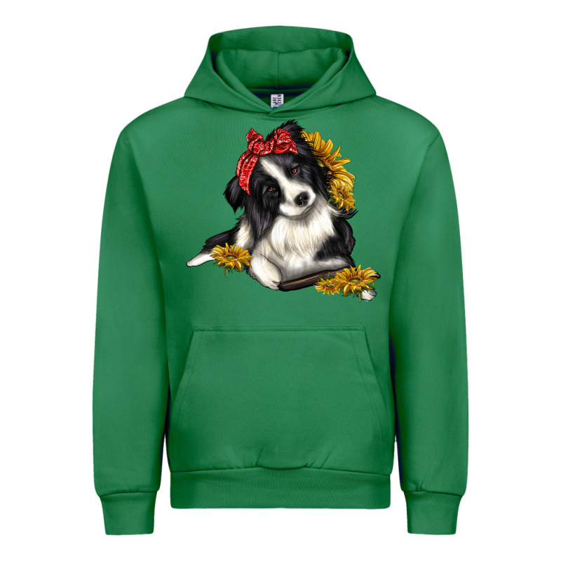 Border Collie With Bandanna Urban Hoodie by texasbilliewilder | Teevron