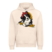Sandshell border collie with bandanna Urban Hoodie - texasbilliewilder