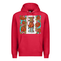 Cardinal basketball mom Premium Hoodie - LillyAllenDesigns