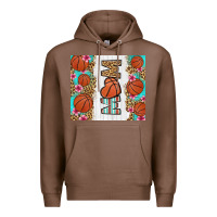 Chestnut basketball mom Premium Hoodie - LillyAllenDesigns