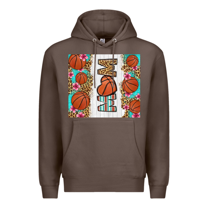 Basketball Mom Premium Hoodie by LillyAllenDesigns | Teevron