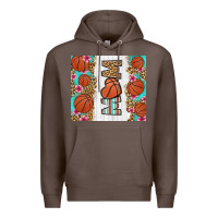 Coffee basketball mom Premium Hoodie - LillyAllenDesigns