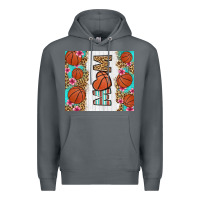 Rock basketball mom Premium Hoodie - LillyAllenDesigns
