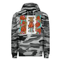 Slate Camo basketball mom Premium Hoodie - LillyAllenDesigns