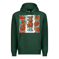 Sports Green basketball mom Premium Hoodie - LillyAllenDesigns