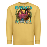 Antique Gold untamed cowgirl Premium Sweatshirt - NancyCooperArtShop