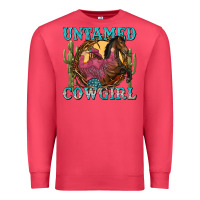 Cardinal untamed cowgirl Premium Sweatshirt - NancyCooperArtShop