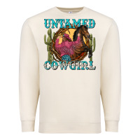 Sandshell untamed cowgirl Premium Sweatshirt - NancyCooperArtShop