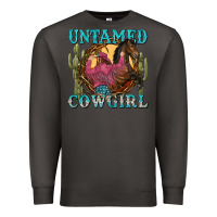 Smoke untamed cowgirl Premium Sweatshirt - NancyCooperArtShop