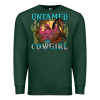 Sports Green untamed cowgirl Premium Sweatshirt - NancyCooperArtShop