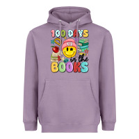 Lavender 100 days in the books Heavyweight Hoodie - MaliasSmallBusiness