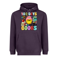 Plum 100 days in the books Heavyweight Hoodie - MaliasSmallBusiness