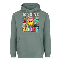 Sage 100 days in the books Heavyweight Hoodie - MaliasSmallBusiness