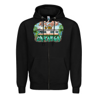 Black escape to the unknown Zipper Hoodie - NancyCooperArtShop