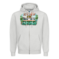 Dove Grey escape to the unknown Zipper Hoodie - NancyCooperArtShop