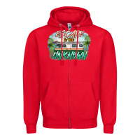 Red escape to the unknown Zipper Hoodie - NancyCooperArtShop