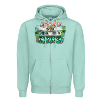 Seafoam escape to the unknown Zipper Hoodie - NancyCooperArtShop