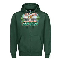 Sports Green escape to the unknown Zipper Hoodie - NancyCooperArtShop